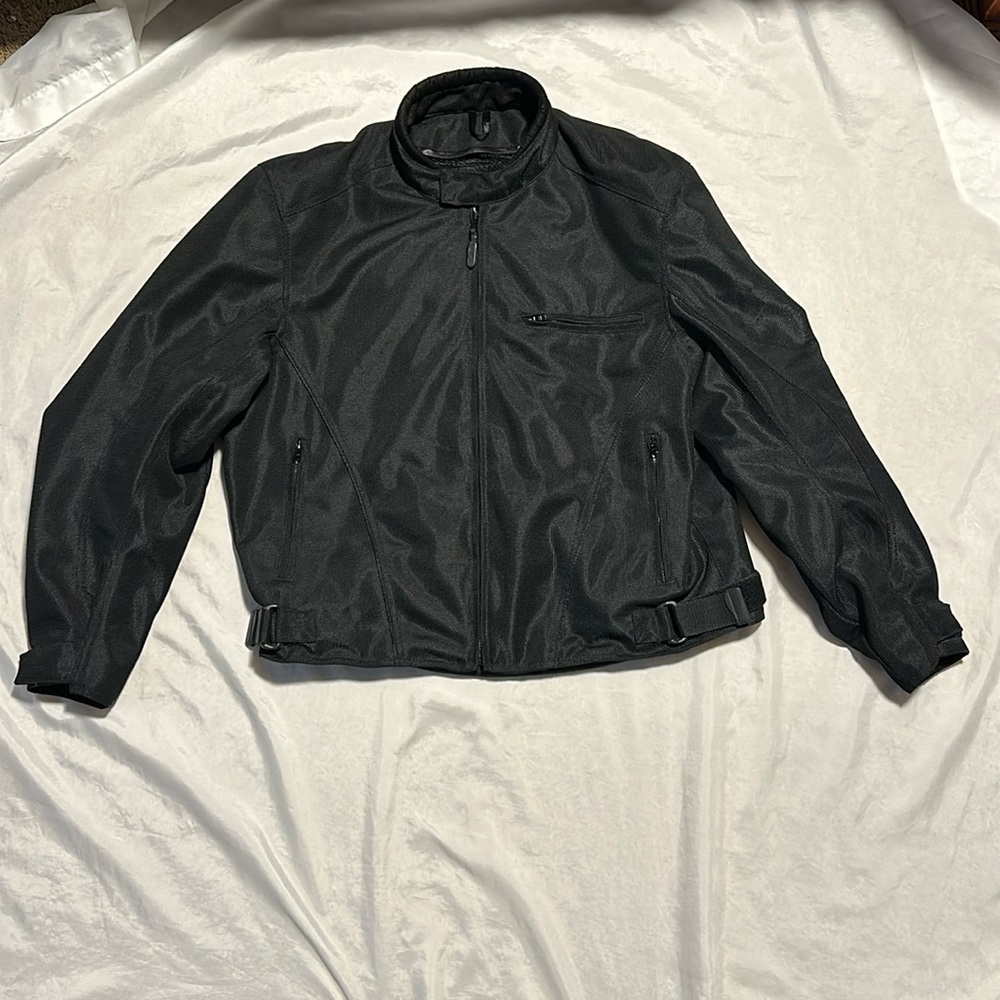 River Road Mesh Motorcycle Jacket Sz 2XL Black Armored